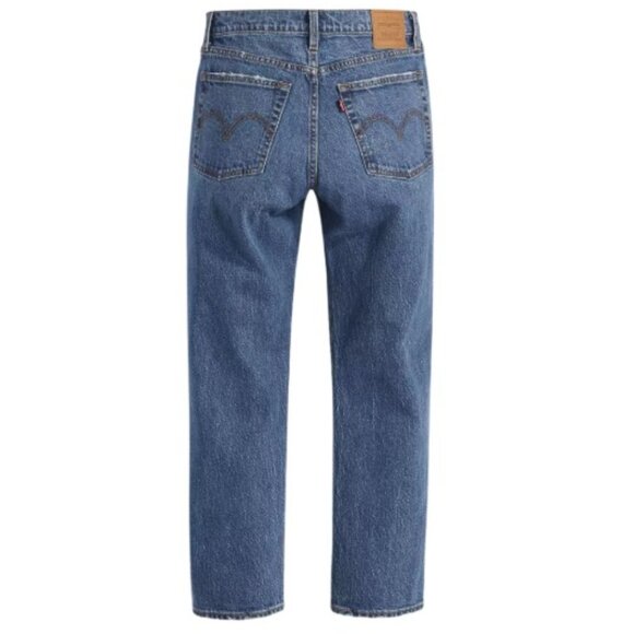 Levi’s NWOT Wedgie Straight Jeans Dark Wash “Unstoppable Wear” Button Fly 28 - Picture 2 of 11